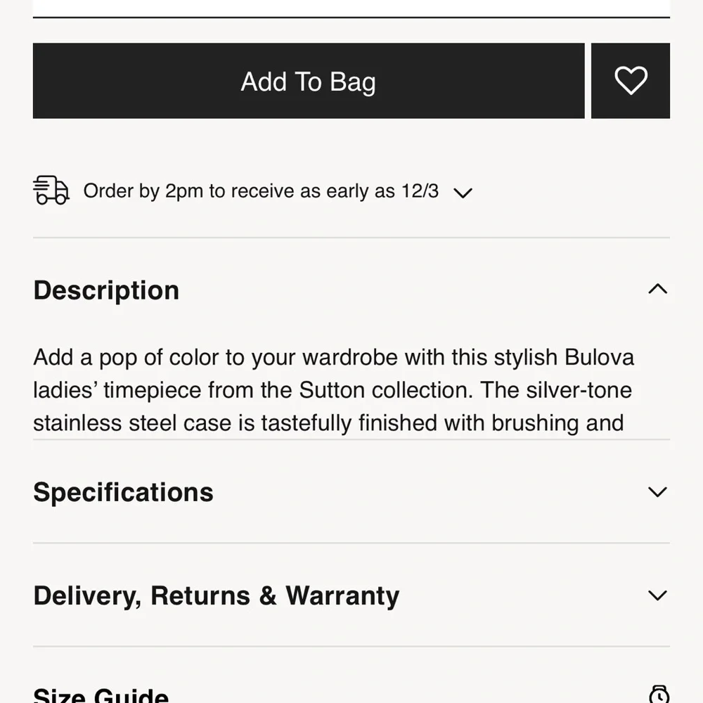 Bulova Women's Watch with Pink Dial and Silver Band - Picture 8 of 8